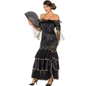 Flamenco Kostm Spanierin Tnzerin fr Damen