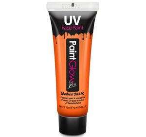Schwarzlicht Farbe UV-Schminke Make-Up orange