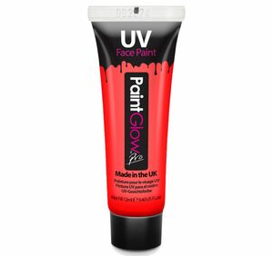 Schwarzlicht Farbe UV-Schminke Make-Up rot