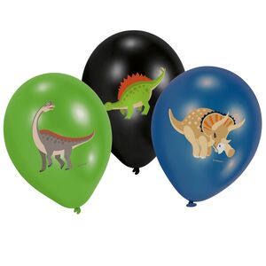 Dinosaurier Ballons Latexballon Dino T-Rex 6 Stck Deko-Zubehr