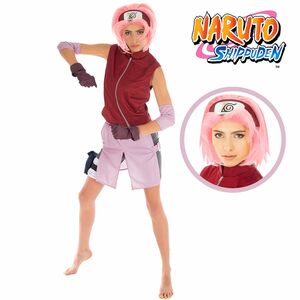 Sakura Haruno Kostm deluxe Naruto fr Damen inkl. Percke