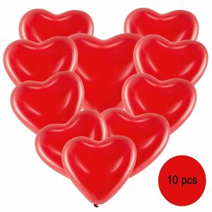 Herz Luftballons rot  40,6 cm 10 Stck Ballon Hochzeit Verlobung Valentinstag