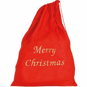 XXL Weihnachtsmannsack rot 65 x 95 cm Merry Christmas Geschenke