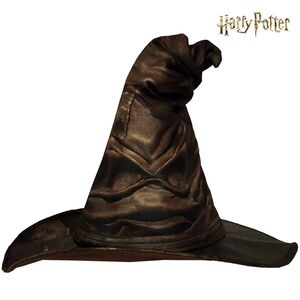 Sprechender Hut aus Harry Potter 55 cm Hogwarts braun Kostm-Zubehr