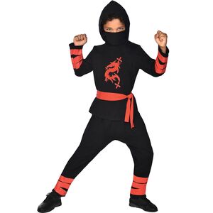 Ninja Kostm Roter Ninja Drache fr Kinder