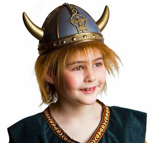 Wikinger Helm mit Haaren fr Kinder