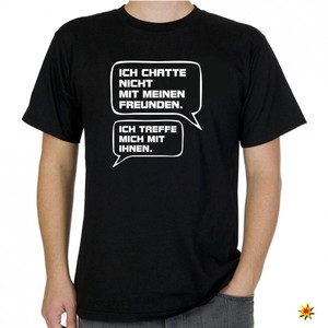 T-Shirt mit Spruch Chatten