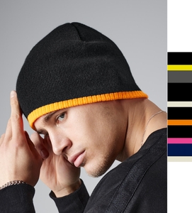 2er Pack Two-Tone Beanie Knitted Hat