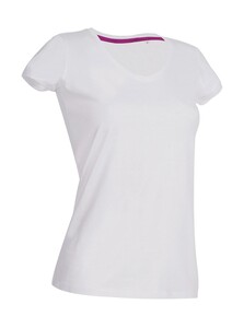 Stedman Damen V-Neck T-Shirt Baumwolle modern Body Fit Megan ST9130 NEU