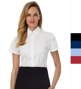 B&C Damen Bluse Hemd in 5 Farben easy care Popelin Smart SSL SWP64 NEU