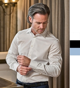 Tee Jays Herren Luxury Shirt Hemd Slim Fit S-2XL in 5 Farben leichtes Bgeln NEU