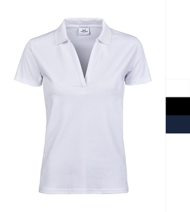 Tee Jays Damen Luxury Stretch V Poloshirt organisch Bio Mini Piqu 1409 NEU