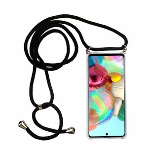 Handykette fr Samsung Galaxy A71 5G - Smartphone Necklace Hlle mit Band - Schnur mit Case zum umhngen in Schwarz