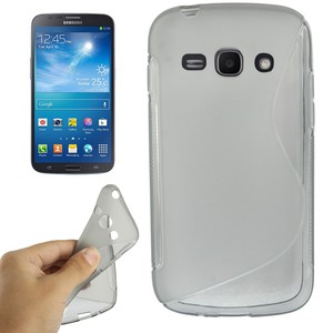 Handyhlle TPU fr Samsung Galaxy Ace 3 S7272 grau