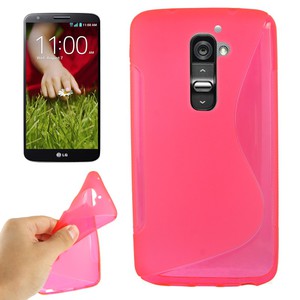 Handyhlle Schutz TPU fr Handy LG Optimus G2 pink