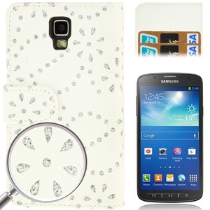 Handyhlle Handyhlle Quer fr Handy Samsung Galaxy S4 Active GT-I9295 wei