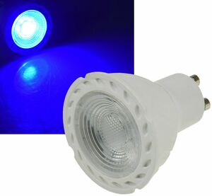 LED Strahler GU10 LDS-50 blau 38-, 230V/5W