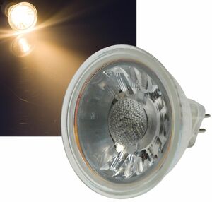 LED Strahler MR16 H35 COB 1 COB, 3000k, 230lm, 12V/3W, warmwei