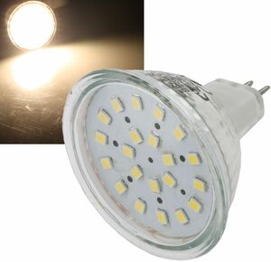 LED Strahler MR16 H40 SMD 120-, 3000k, 280lm, 12V/3W, warmwei