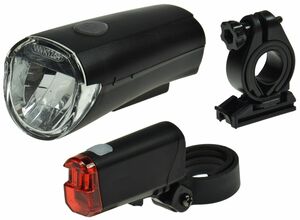 Fahrrad LED-Beleuchtungsset CFL 30 30Lux, StVZO zugelassen, Batteriebetrieb