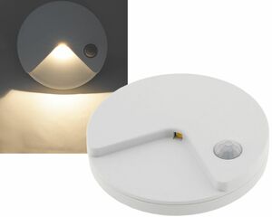 LED Treppenlicht mit Bewegungsmelder Akkubetrieb, warmwei, slim: 14mm flach