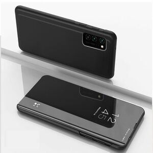 Samsung Galaxy S21 Ultra Handyhlle Schutztasche 360 Grad Mirror Cover Schwarz