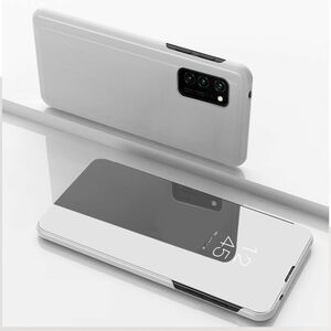 Samsung Galaxy S21 Ultra Handyhlle Schutztasche 360 Grad Mirror Cover Silber