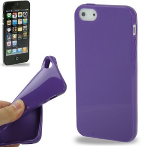 Schutzhlle TPU fr Handy Apple iPhone 5 / 5s Lila / Violett