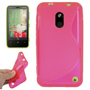 Handyhlle TPU Case fr Handy Nokia Lumia 620 pink