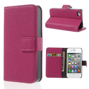 Schutzhlle Case Handytasche (Flip Quer) fr Case Handy Apple iPhone 4 / 4s pink