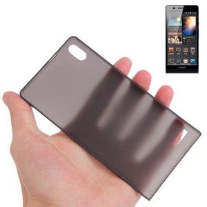 Schutzhlle Case Ultra Dnn 0,3mm fr Handy Huawei Ascend P6 Schwarz Transparent
