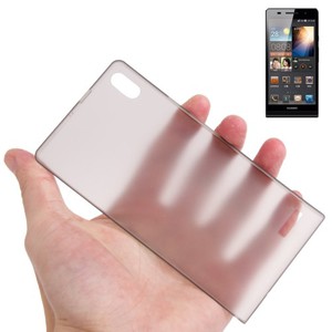 Schutzhlle Case Ultra Dnn 0,3mm fr Handy Huawei Ascend P6 Grau Transparent