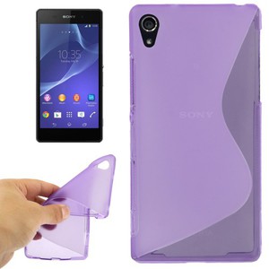 Handyhlle TPU-Schutzhlle fr Sony Xperia Z2 lila / violett