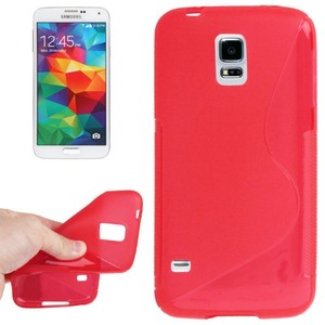Schutzhlle TPU Case Hlle fr Handy Samsung Galaxy S5 mini rot