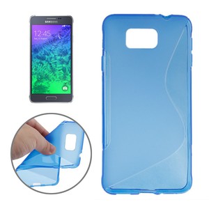 Handyhlle TPU-Schutzhlle fr Samsung Galaxy Alpha G850F Blau
