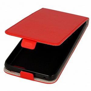 Flip Schutz Hlle fr LG G4 Stylus Rot Leder-Imitat Slim Flex