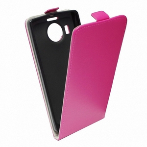 Flip Schutz Hlle fr Samsung Galaxy Core Prime Pink Leder-Imitat Slim Flex