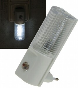 LED Nachtlicht mit Tag/Nacht-Sensor 230V, warmweie LEDs, nur 1W