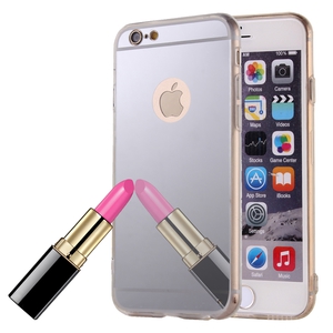 Apple iPhone 6 / 6s Handy Hlle Spiegel Mirror Soft-Case Schutz-Cover Silber