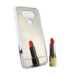 LG G5 Handy Hlle Spiegel Mirror Soft-Case Schutz-Cover Silber