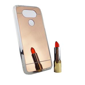LG G5 Handy Hlle Spiegel Mirror Soft-Case Schutz-Cover Rose Gold