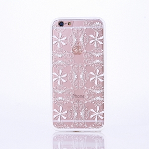 Handy Hlle Mandala fr Apple iPhone 6 / 6s Design Case Schutzhlle Motiv Ornamente Cover Tasche Bumper Wei