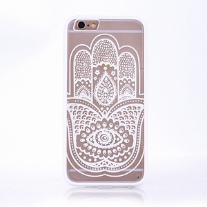 Handy Hlle Mandala fr Huawei P9 Design Case Schutzhlle Motiv Hand Fatima Cover Tasche Bumper Wei