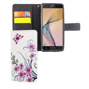 Handyhlle Tasche fr Handy Samsung Galaxy J5 Prime Lotusblume