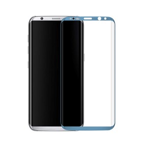 Samsung Galaxy S8 3D Panzer Glas Folie Display 9H Schutzfolie Hllen Case Blau