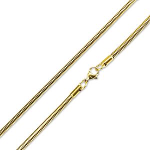 Schlangenkette 0,9mm Edelstahlkette Halskette Gold 30 cm