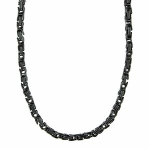 6 mm Knigskette Armband Herrenkette Mnner Kette Halskette, 17 cm Schwarz Edelstahl Ketten 