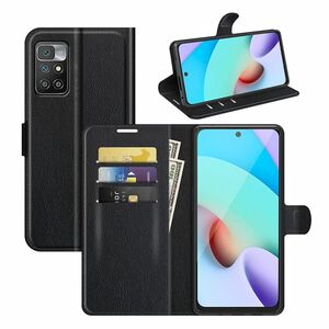 Xiaomi Redmi 10 Handyhlle Schutztasche Wallet Cover 360 Case Etuis Schwarz