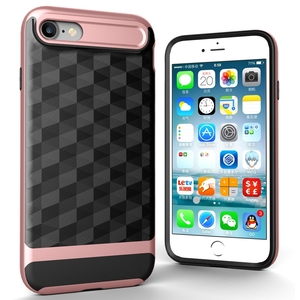 Hlle fr Apple iPhone SE 2020 Backcover Case Handy Schutzhlle - Cover 3D Prisma Design Rose Gold