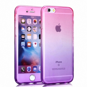 Crystal Case Hlle fr Apple iPhone X Pink Lila Rahmen Full Body